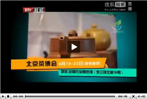 茶博会4月15-21日北京电视台晚8点档15秒广告